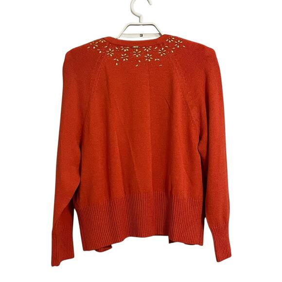 St. John Embellished Wool Cardigan Tank Set - Picture 5 of 13